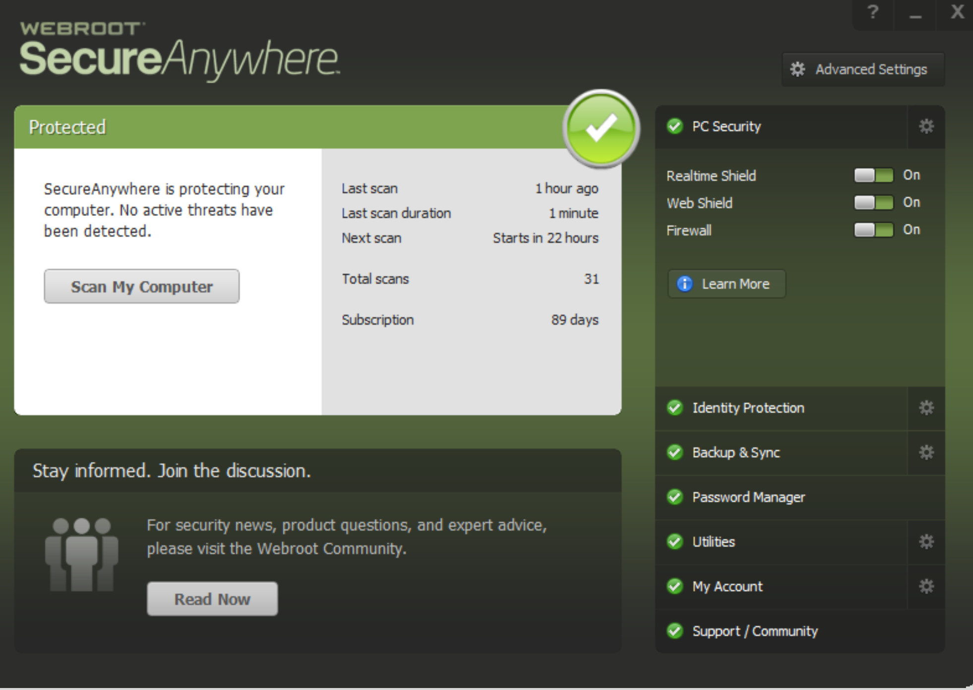 webroot managed endpoint protection