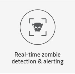 Real-time zombie detection & alerting